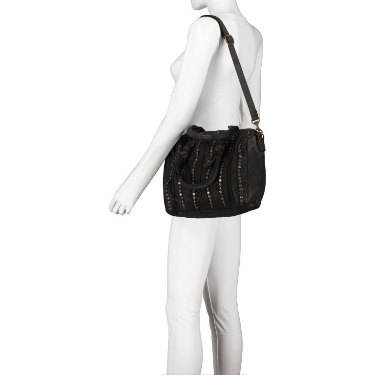 Handtasche New-Lines Rahel NL.6237 Dark Ash, Farbe: anthrazit, Marke: Harbour 2nd, EAN: 4046478055858, Abmessungen in cm: 29x27.5x9, Bild 4 von 6