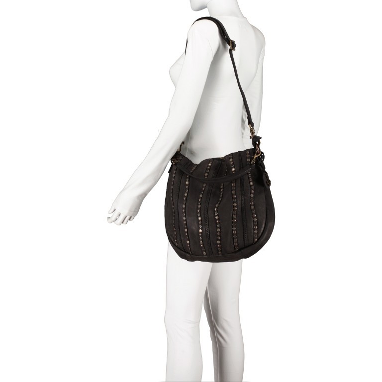 Beuteltasche New-Lines Minel NL.10963 Dark Ash, Farbe: anthrazit, Marke: Harbour 2nd, EAN: 4046478055919, Abmessungen in cm: 33x30.5x9.5, Bild 6 von 8