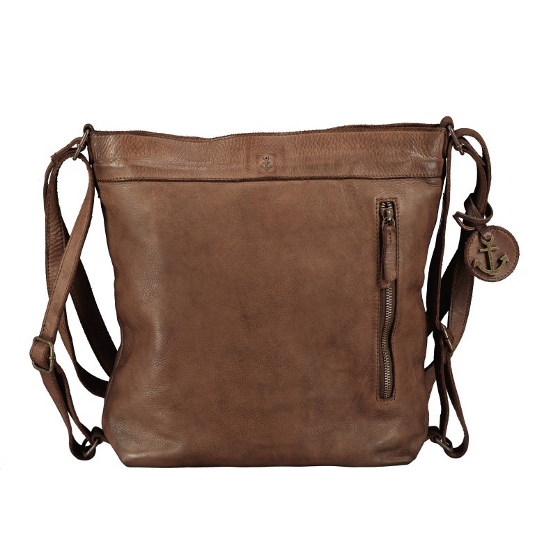 Beuteltasche / Rucksack Anchor-Love Nora B3.9964 Chocolate Brown, Farbe: braun, Marke: Harbour 2nd, EAN: 4046478050815, Abmessungen in cm: 26.5x31x8, Bild 1 von 7