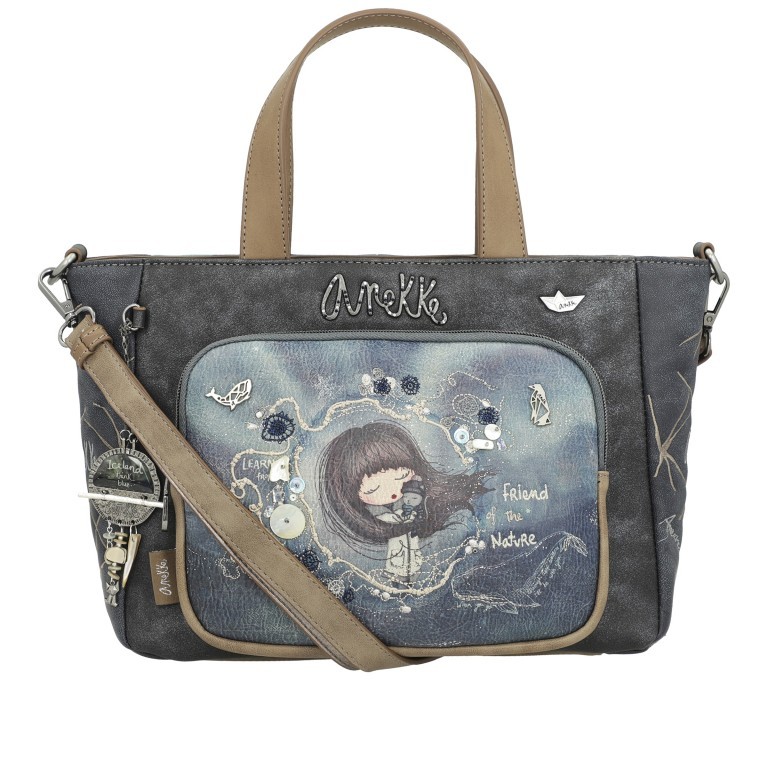 Handtasche Iceland Totebag Grau, Farbe: grau, Marke: Anekke, EAN: 8434172074309, Abmessungen in cm: 29x22x10, Bild 1 von 11
