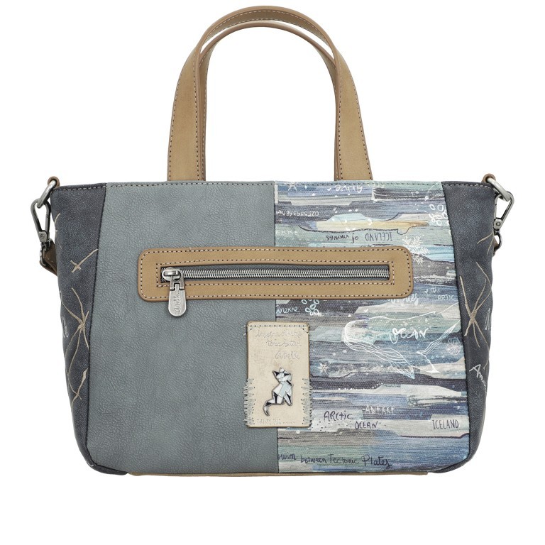 Handtasche Iceland Totebag Grau, Farbe: grau, Marke: Anekke, EAN: 8434172074309, Abmessungen in cm: 29x22x10, Bild 3 von 11