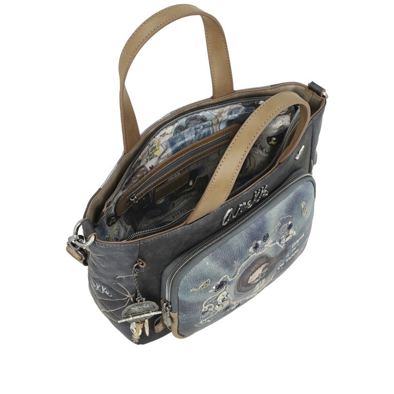 Handtasche Iceland Totebag Grau, Farbe: grau, Marke: Anekke, EAN: 8434172074309, Abmessungen in cm: 29x22x10, Bild 6 von 11