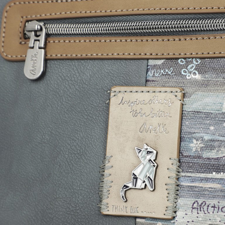 Handtasche Iceland Totebag Grau, Farbe: grau, Marke: Anekke, EAN: 8434172074309, Abmessungen in cm: 29x22x10, Bild 9 von 11