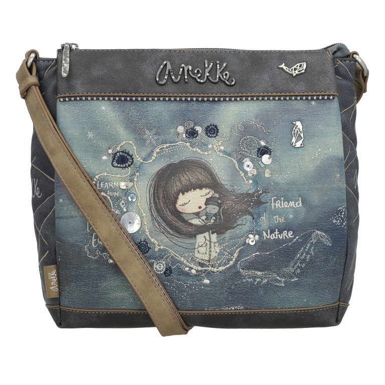 Umhängetasche Iceland Crossbody Grau, Farbe: grau, Marke: Anekke, EAN: 8434172075108, Abmessungen in cm: 25x24x7, Bild 1 von 10