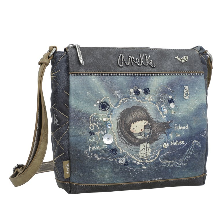 Umhängetasche Iceland Crossbody Grau, Farbe: grau, Marke: Anekke, EAN: 8434172075108, Abmessungen in cm: 25x24x7, Bild 2 von 10