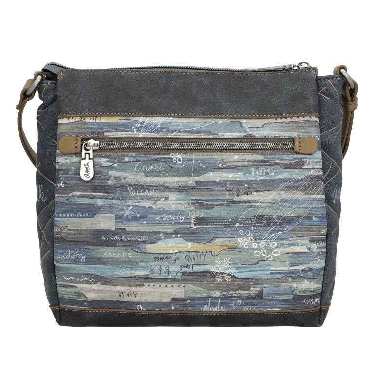 Umhängetasche Iceland Crossbody Grau, Farbe: grau, Marke: Anekke, EAN: 8434172075108, Abmessungen in cm: 25x24x7, Bild 3 von 10