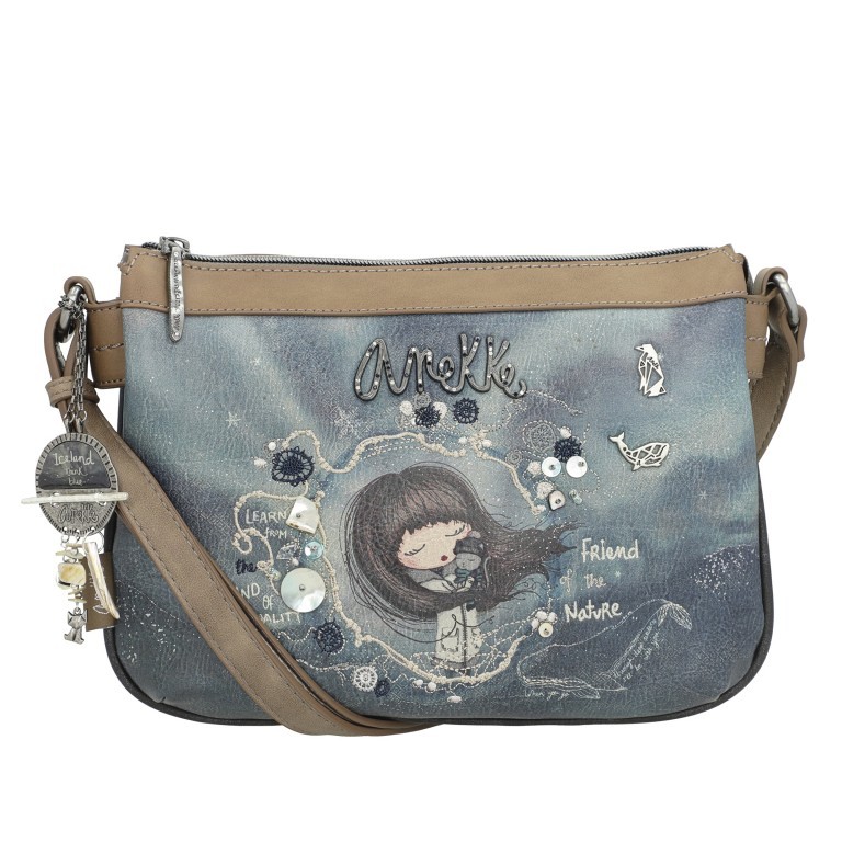 Umhängetasche Iceland Crossbody Grau, Farbe: grau, Marke: Anekke, EAN: 8434172075306, Abmessungen in cm: 26x18x11, Bild 1 von 9