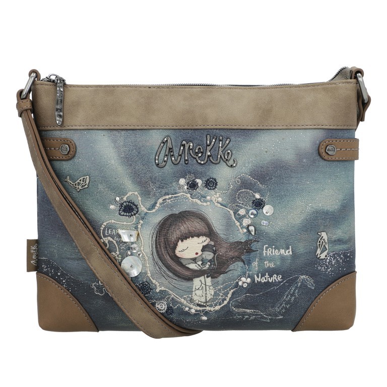Umhängetasche Iceland Crossbody Grau, Farbe: grau, Marke: Anekke, EAN: 8434172075603, Abmessungen in cm: 29x22x4, Bild 1 von 10