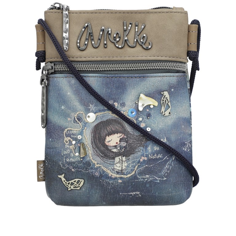 Umhängetasche Iceland Mini Crossbody Grau, Farbe: grau, Marke: Anekke, EAN: 8434172075702, Abmessungen in cm: 16x19x2, Bild 1 von 10