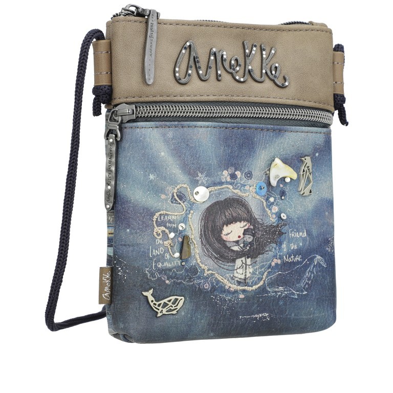 Umhängetasche Iceland Mini Crossbody Grau, Farbe: grau, Marke: Anekke, EAN: 8434172075702, Abmessungen in cm: 16x19x2, Bild 2 von 10