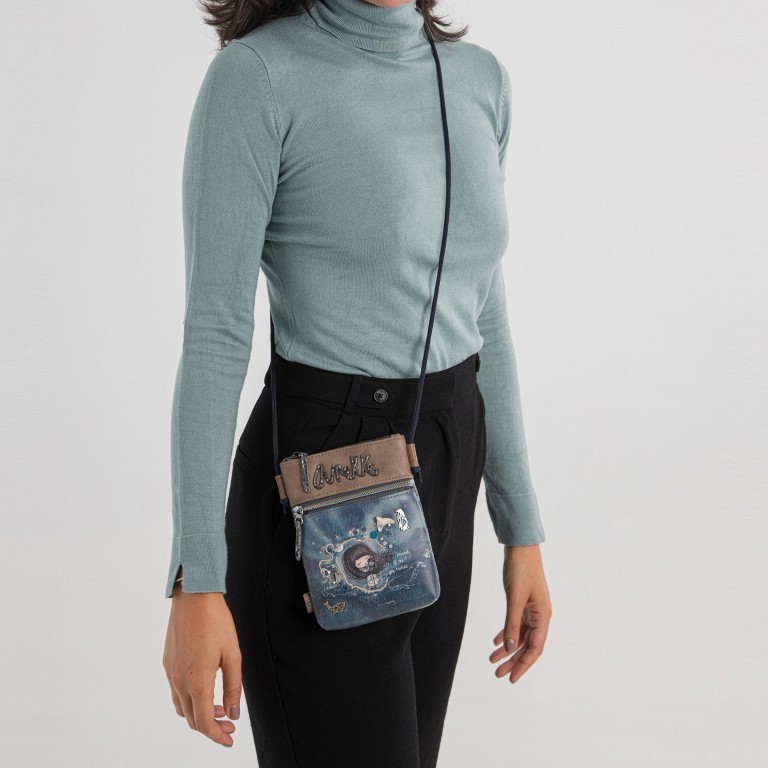 Umhängetasche Iceland Mini Crossbody Grau, Farbe: grau, Marke: Anekke, EAN: 8434172075702, Abmessungen in cm: 16x19x2, Bild 4 von 10