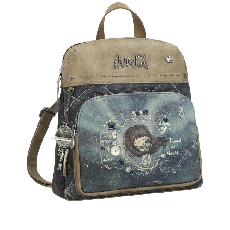 Rucksack Iceland Backpack Grau, Farbe: grau, Marke: Anekke, EAN: 8434172076105, Abmessungen in cm: 29x31x10, Bild 2 von 8