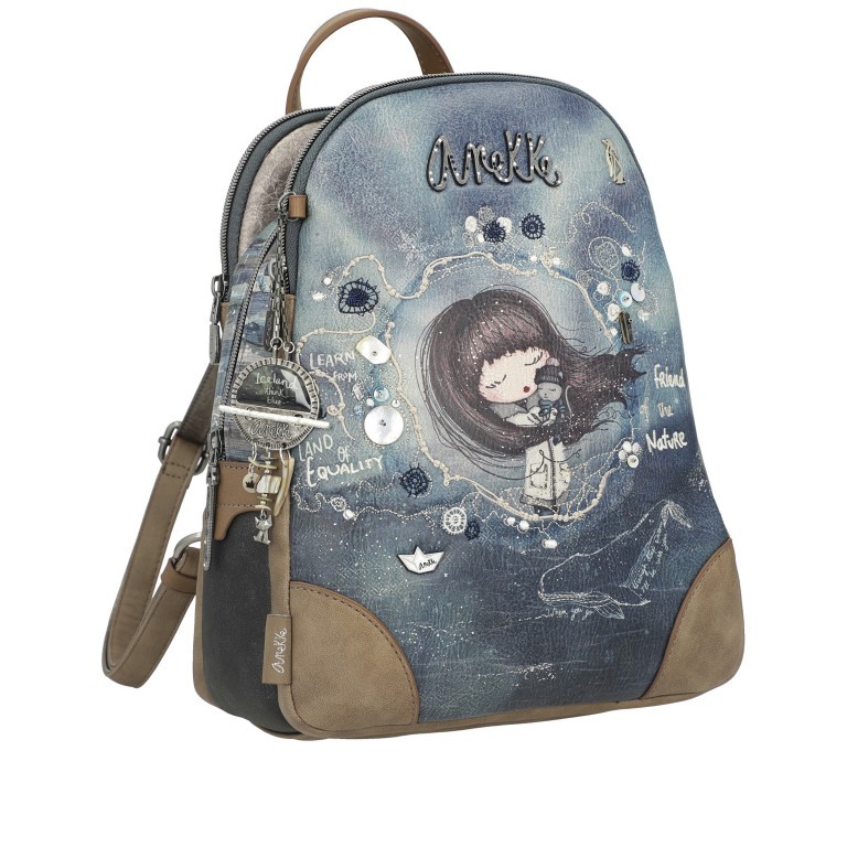 Rucksack Iceland Backpack Grau, Farbe: grau, Marke: Anekke, EAN: 8434172076402, Abmessungen in cm: 24x30x12, Bild 2 von 8