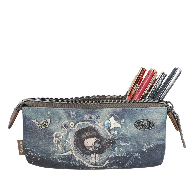 Federmäppchen Iceland Pencil Case Grau, Farbe: grau, Marke: Anekke, EAN: 8434172077409, Abmessungen in cm: 20x8x5, Bild 6 von 12
