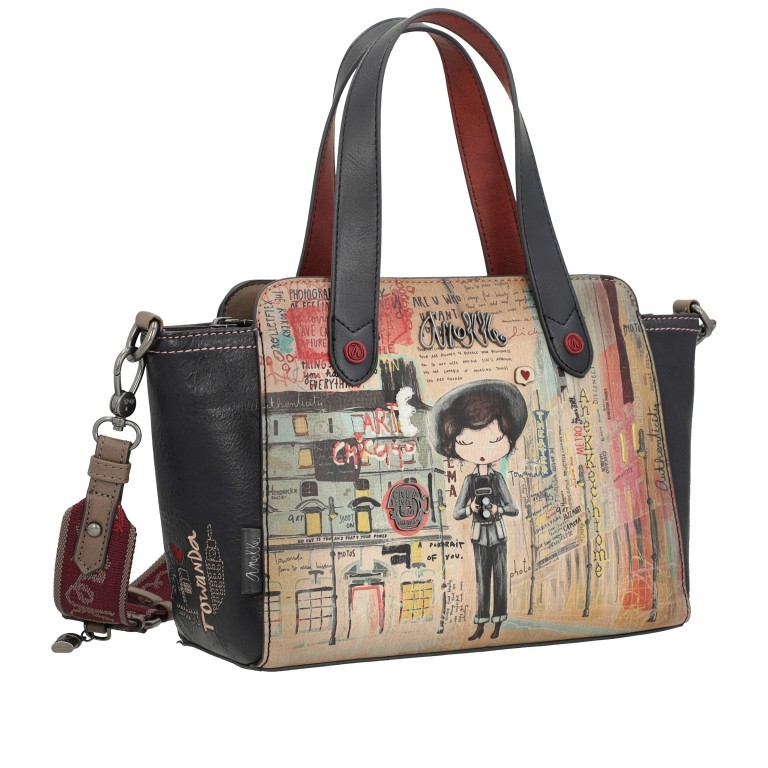 Handtasche City Art Handbag Blau, Farbe: blau/petrol, Marke: Anekke, EAN: 8434172115002, Abmessungen in cm: 26x20x12, Bild 2 von 9