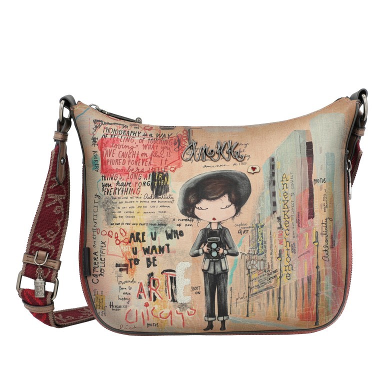 Umhängetasche City Art Crossbag Large Blau, Farbe: blau/petrol, Marke: Anekke, EAN: 8434172115705, Bild 1 von 8
