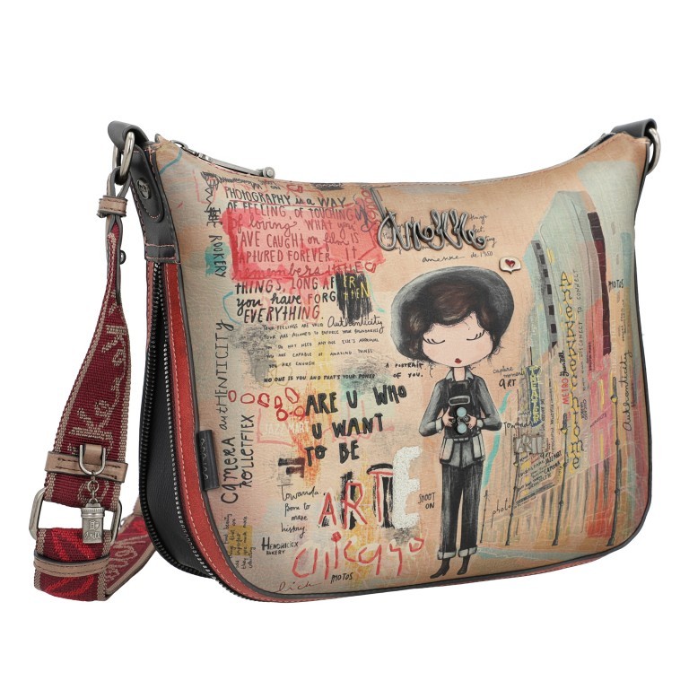 Umhängetasche City Art Crossbag Large Blau, Farbe: blau/petrol, Marke: Anekke, EAN: 8434172115705, Bild 2 von 8