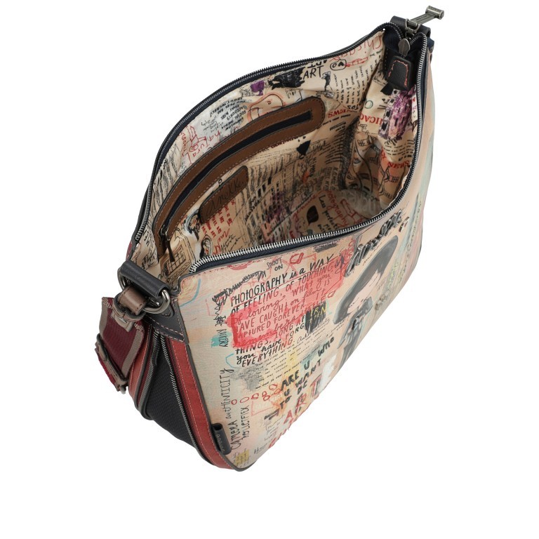 Umhängetasche City Art Crossbag Large Blau, Farbe: blau/petrol, Marke: Anekke, EAN: 8434172115705, Bild 6 von 8