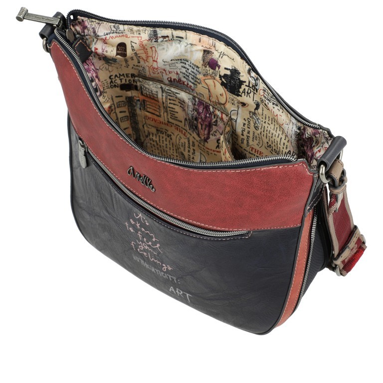 Umhängetasche City Art Crossbag Large Blau, Farbe: blau/petrol, Marke: Anekke, EAN: 8434172115705, Bild 7 von 8