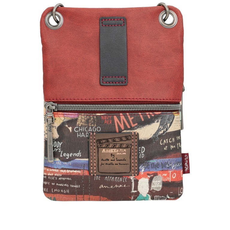 Umhängetasche City Art Mini Crossbody Bag Blau, Farbe: blau/petrol, Marke: Anekke, EAN: 8434172116504, Abmessungen in cm: 15x21x2, Bild 3 von 7