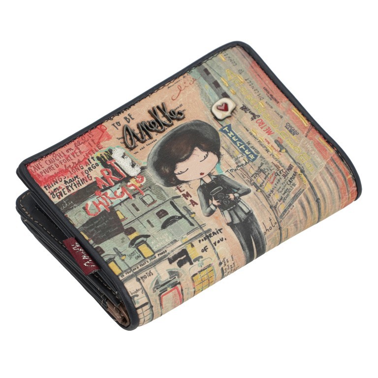 Geldbörse City Art Medium Size Wallet Blau, Farbe: blau/petrol, Marke: Anekke, EAN: 8434172118300, Abmessungen in cm: 14x10x3, Bild 9 von 12