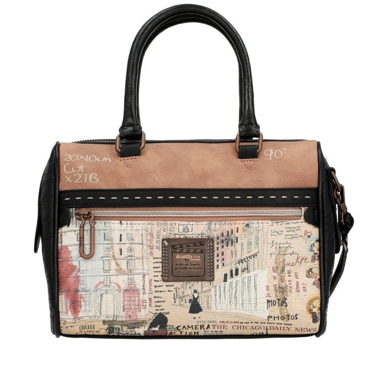 Handtasche City Moments Handbag Schwarz, Farbe: schwarz, Marke: Anekke, EAN: 8434172120105, Abmessungen in cm: 28x20x15, Bild 3 von 9
