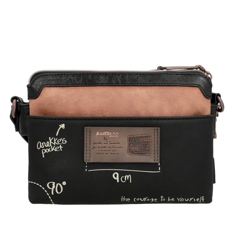 Umhängetasche City Moments Crossbody Bag Schwarz, Farbe: schwarz, Marke: Anekke, EAN: 8434172120907, Abmessungen in cm: 23x16x8, Bild 3 von 8