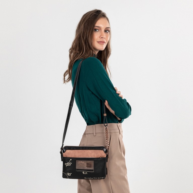 Umhängetasche City Moments Crossbody Bag Schwarz, Farbe: schwarz, Marke: Anekke, EAN: 8434172120907, Abmessungen in cm: 23x16x8, Bild 5 von 8