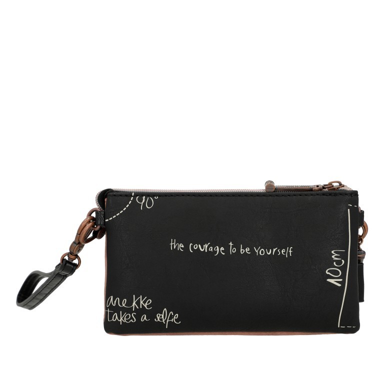 Umhängetasche / Clutch City Moments Triple Compartment Bag mit abnehmbarer Handschlaufe, Farbe: schwarz, Marke: Anekke, EAN: 8434172121300, Abmessungen in cm: 21x13x15, Bild 3 von 9