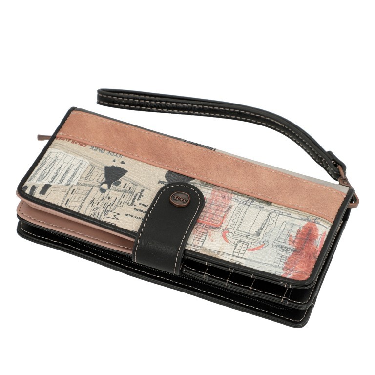 Geldbörse City Moments Large Wallet mit Handschlaufe Schwarz, Farbe: schwarz, Marke: Anekke, EAN: 8434172122604, Abmessungen in cm: 19x10x3, Bild 10 von 12