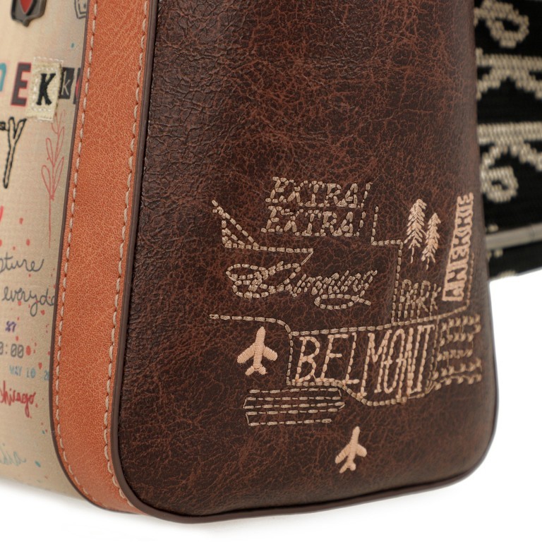Umhängetasche Authenticity Crossbody Bag Braun, Farbe: braun, Marke: Anekke, EAN: 8434172125100, Bild 8 von 8