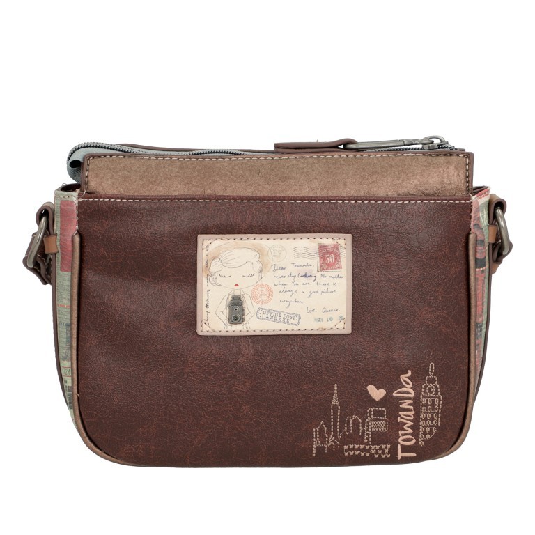 Umhängetasche Authenticity Crossbody Bag Braun, Farbe: braun, Marke: Anekke, EAN: 8434172125209, Abmessungen in cm: 22x19x8, Bild 3 von 8