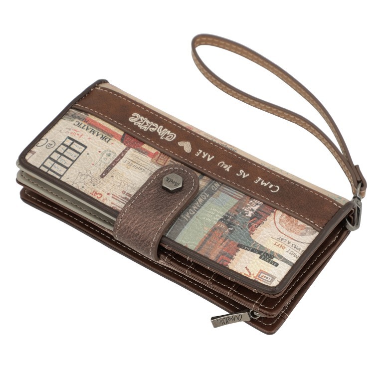 Geldbörse Authenticity Large Flexible Wallet mit Handschlaufe Braun, Farbe: braun, Marke: Anekke, EAN: 8434172126404, Abmessungen in cm: 19x10x3, Bild 4 von 11