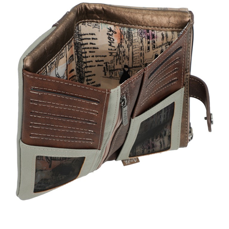 Geldbörse Authenticity Medium Size Wallet Braun, Farbe: braun, Marke: Anekke, EAN: 8434172126503, Abmessungen in cm: 18x10x3, Bild 6 von 10