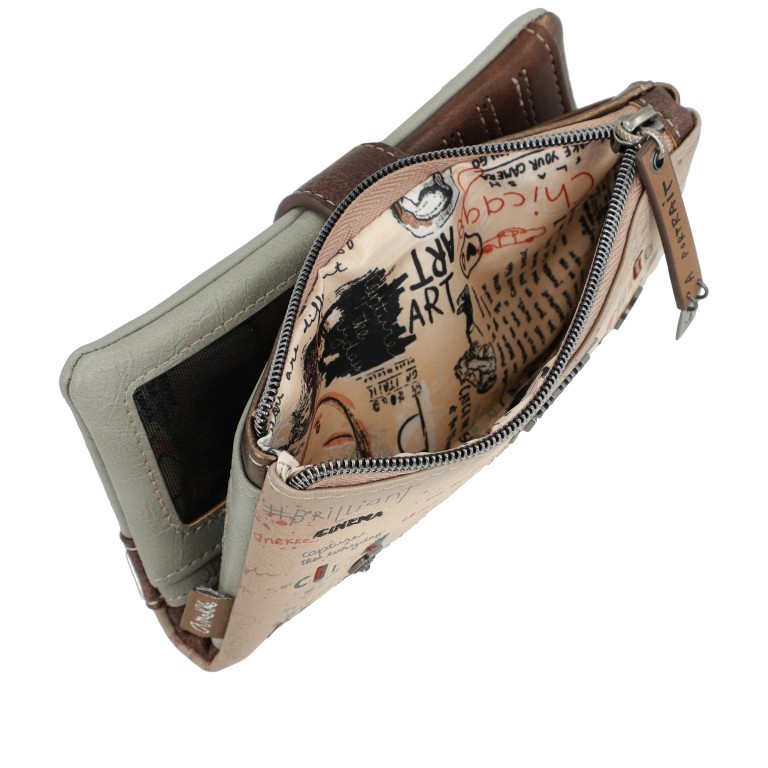 Geldbörse Authenticity Medium Size Wallet Braun, Farbe: braun, Marke: Anekke, EAN: 8434172126503, Abmessungen in cm: 18x10x3, Bild 7 von 10
