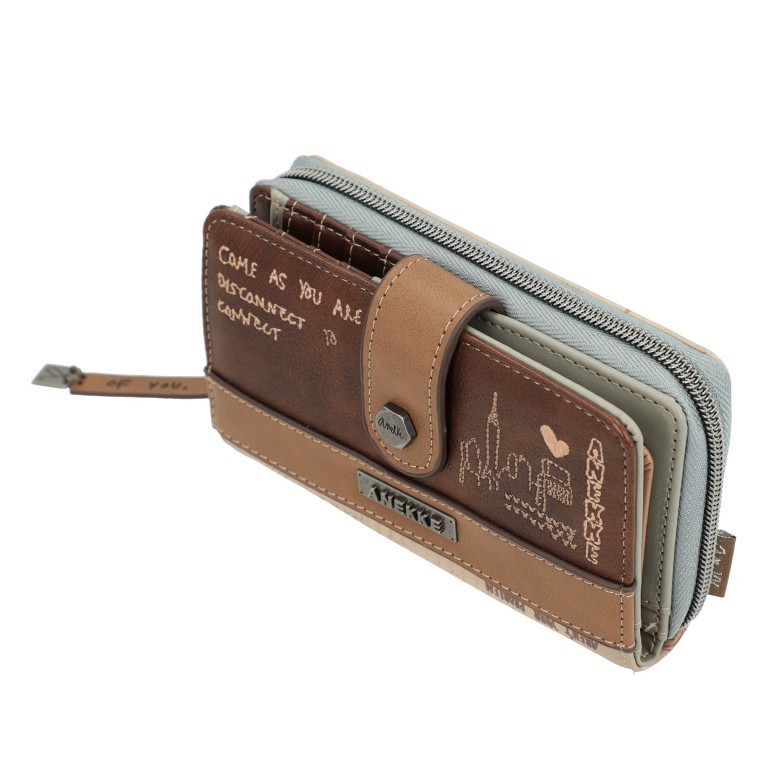 Geldbörse Authenticity Medium Size Wallet Braun, Farbe: braun, Marke: Anekke, EAN: 8434172126602, Abmessungen in cm: 15x10x4, Bild 9 von 10