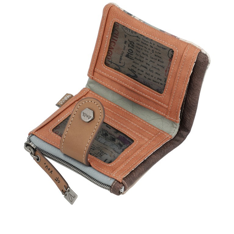 Geldbörse Authenticity Small Flexible Wallet Braun, Farbe: braun, Marke: Anekke, EAN: 8434172126701, Abmessungen in cm: 13x9x4, Bild 5 von 10