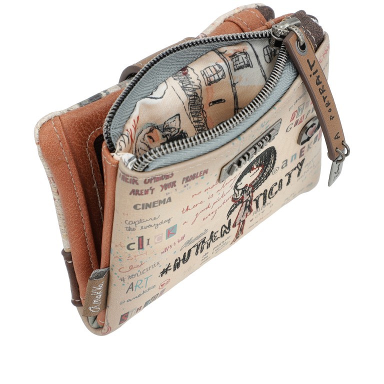 Geldbörse Authenticity Small Flexible Wallet Braun, Farbe: braun, Marke: Anekke, EAN: 8434172126701, Abmessungen in cm: 13x9x4, Bild 7 von 10