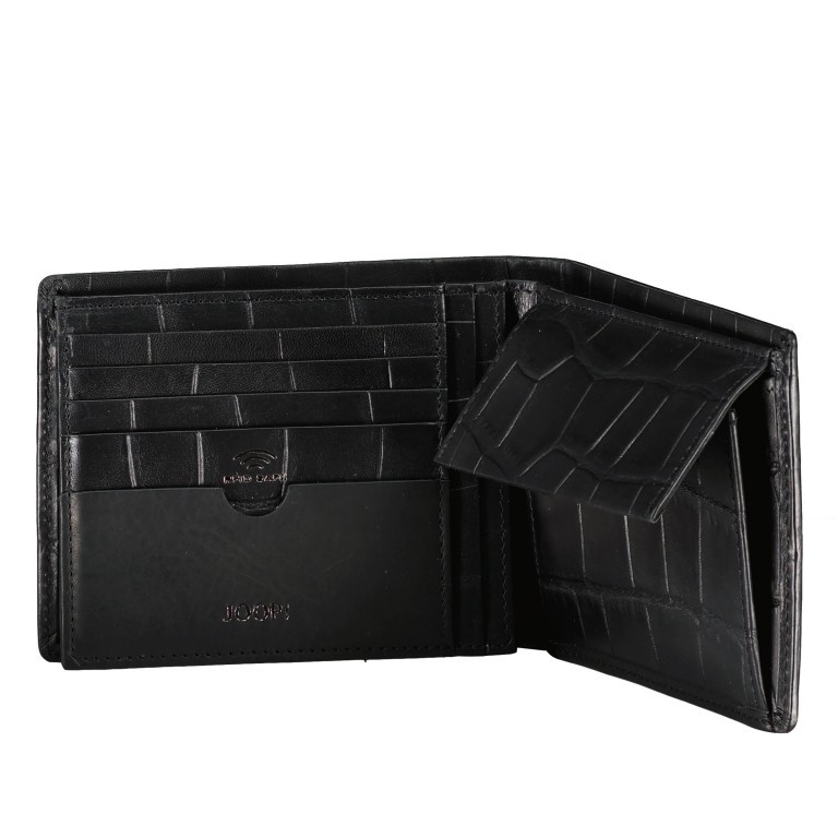 Geldbörse Fano Typhon MH9 Black, Farbe: schwarz, Marke: Joop!, EAN: 4048835007227, Abmessungen in cm: 12x9.5x2, Bild 5 von 5