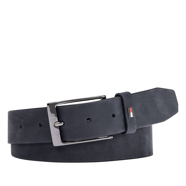 Gürtel Layton Suede Belt Bundweite 95 CM Navy, Farbe: blau/petrol, Marke: Tommy Hilfiger, EAN: 8720116121810, Bild 1 von 1