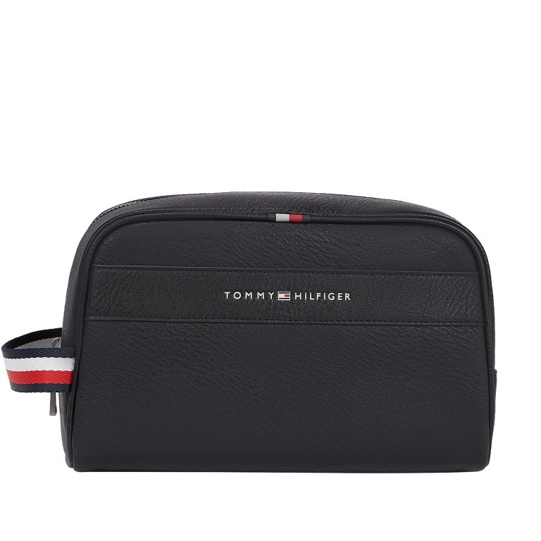 Kulturbeutel Casual Washbag Black, Farbe: schwarz, Marke: Tommy Hilfiger, EAN: 8720116192469, Abmessungen in cm: 24x15x11, Bild 1 von 3