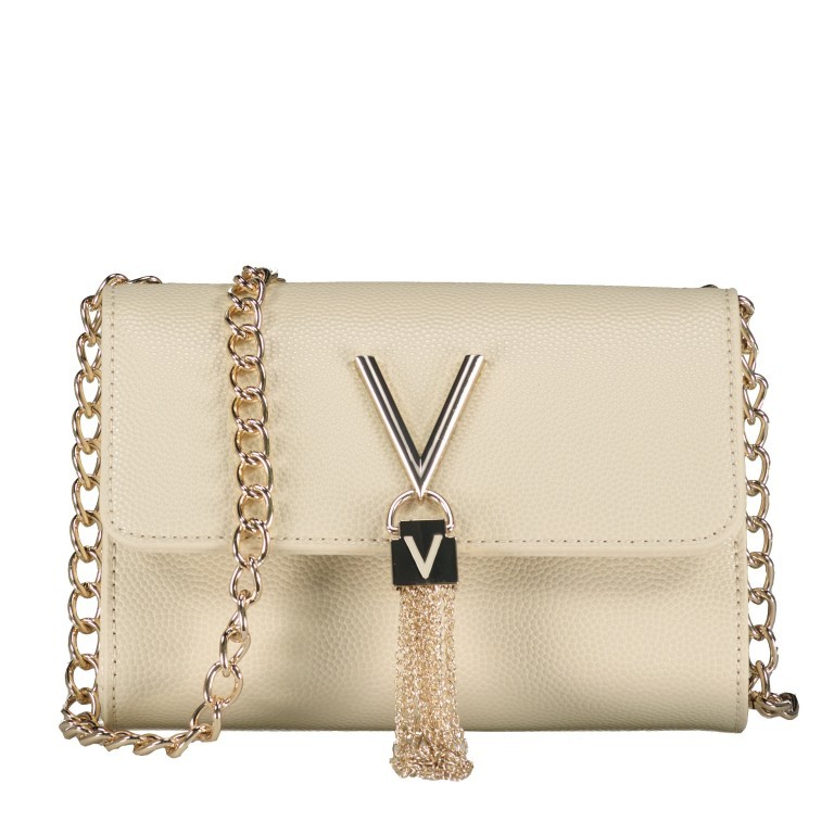 Umhängetasche Divina Ecru, Farbe: beige, Marke: Valentino Bags, EAN: 8058043606828, Abmessungen in cm: 17.5x11.5x6, Bild 1 von 6