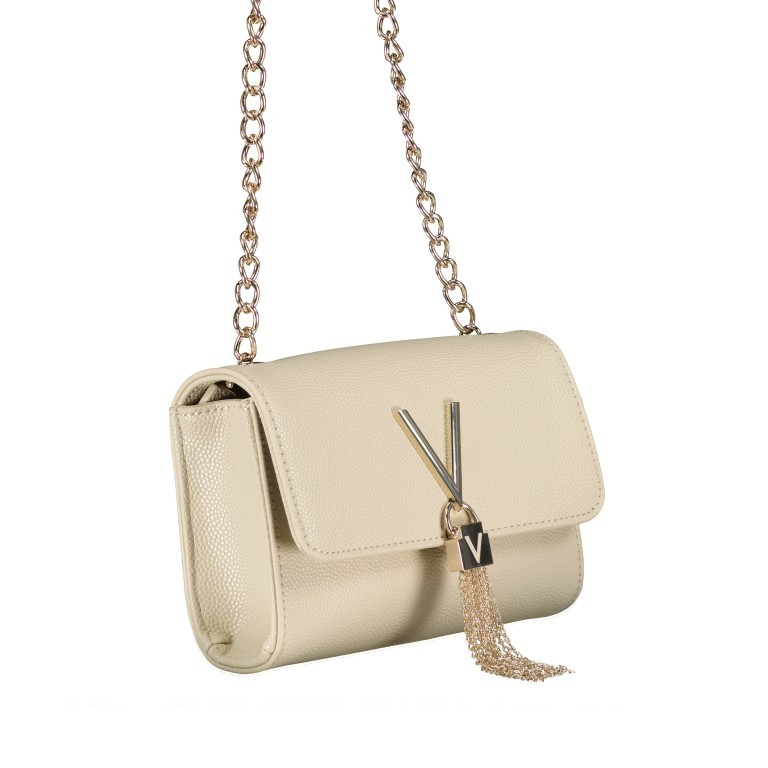 Umhängetasche Divina Ecru, Farbe: beige, Marke: Valentino Bags, EAN: 8058043606828, Abmessungen in cm: 17.5x11.5x6, Bild 2 von 6