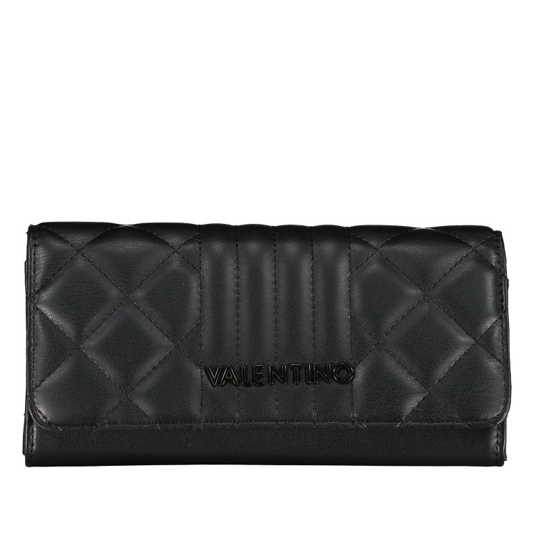 Geldbörse Soda ecofriendly Nero, Farbe: schwarz, Marke: Valentino Bags, EAN: 8058043603681, Abmessungen in cm: 19.5x10x3, Bild 1 von 4