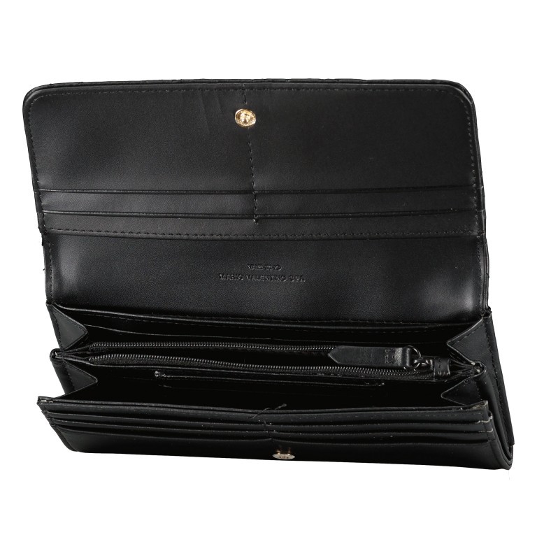 Geldbörse Soda ecofriendly Nero, Farbe: schwarz, Marke: Valentino Bags, EAN: 8058043603681, Abmessungen in cm: 19.5x10x3, Bild 4 von 4