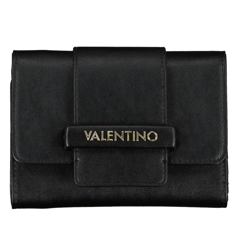 Geldbörse Bonsai Nero, Farbe: schwarz, Marke: Valentino Bags, EAN: 8058043602714, Abmessungen in cm: 14.5x10.5x2.5, Bild 1 von 4