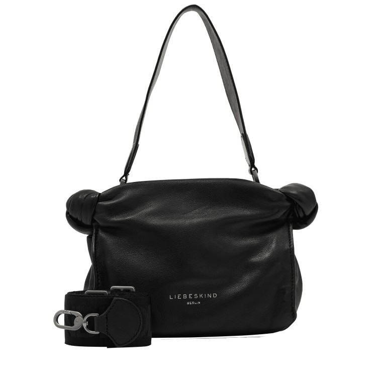 Umhängetasche Emma Hobo S Black, Farbe: schwarz, Marke: Liebeskind Berlin, EAN: 4064657322065, Abmessungen in cm: 22x18x13, Bild 1 von 5