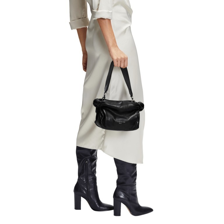 Umhängetasche Emma Hobo S Black, Farbe: schwarz, Marke: Liebeskind Berlin, EAN: 4064657322065, Abmessungen in cm: 22x18x13, Bild 3 von 5