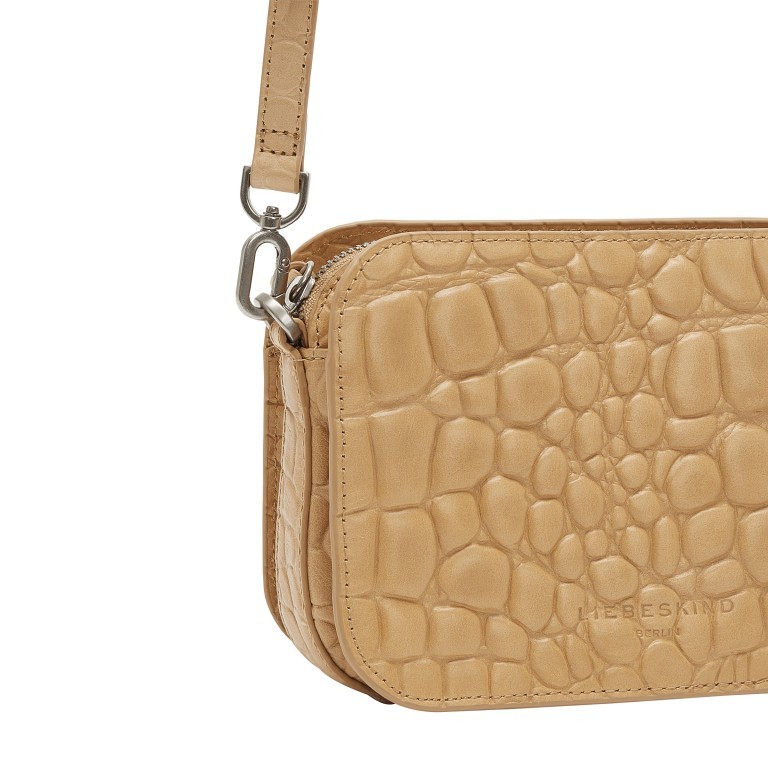 Umhängetasche Basic Luka Kroko Vintage Linen, Farbe: beige, Marke: Liebeskind Berlin, EAN: 4064657321280, Abmessungen in cm: 20x15x8, Bild 6 von 6