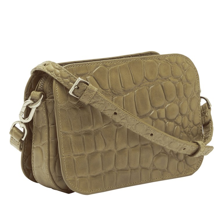 Umhängetasche Basic Luka Kroko Oakmoss, Farbe: taupe/khaki, Marke: Liebeskind Berlin, EAN: 4064657321297, Abmessungen in cm: 20x15x8, Bild 2 von 5